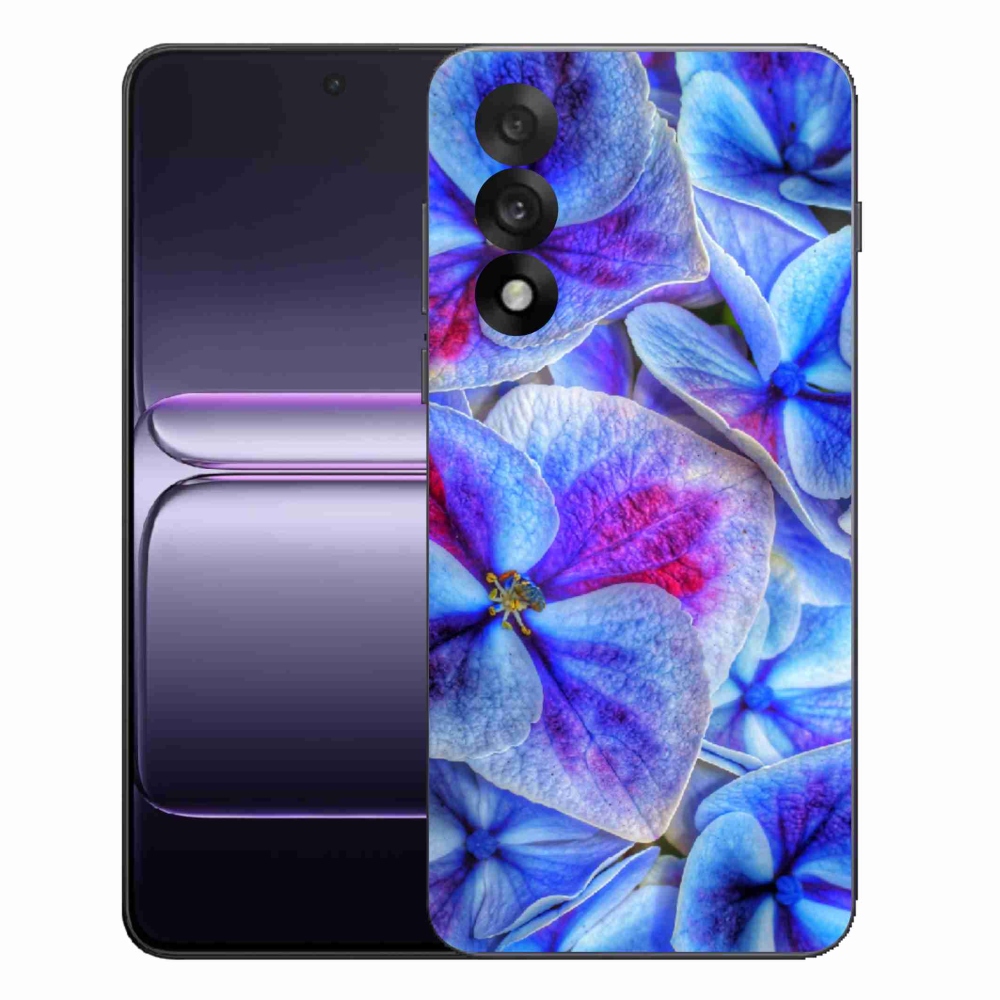Gélový kryt mmCase na One Plus Nord 5 - modré kvety 1