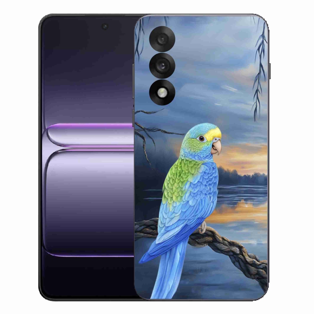 Gélový kryt mmCase na One Plus Nord 5 - modrý papagáj