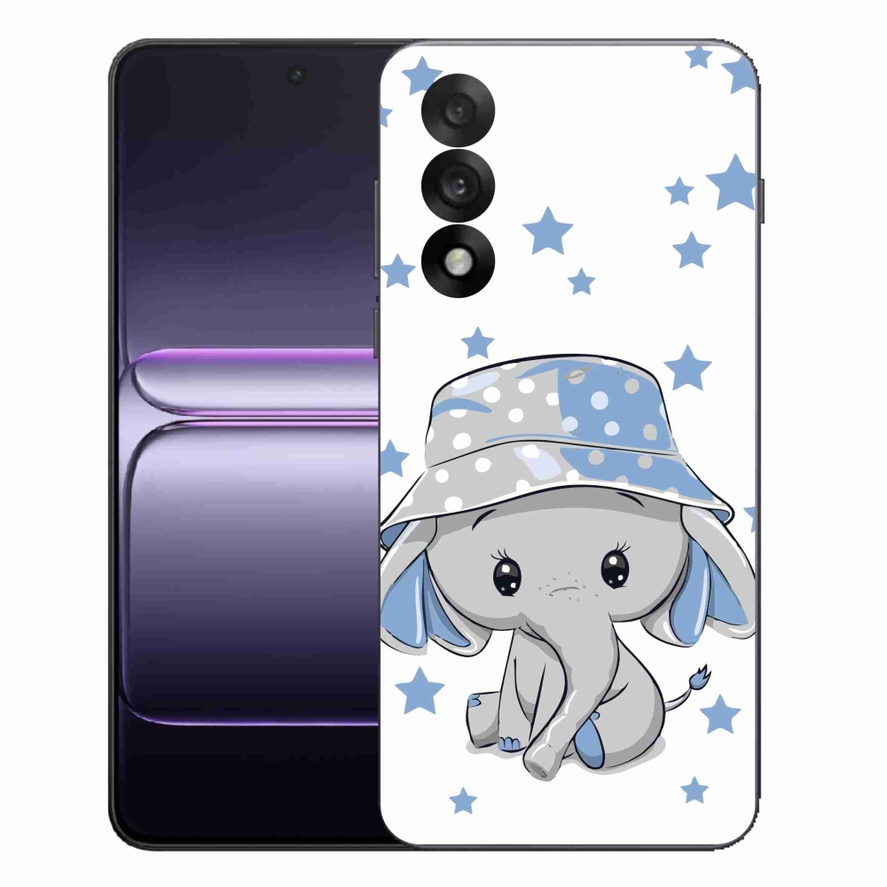 Gélový kryt mmCase na One Plus Nord 5 - modrý slon