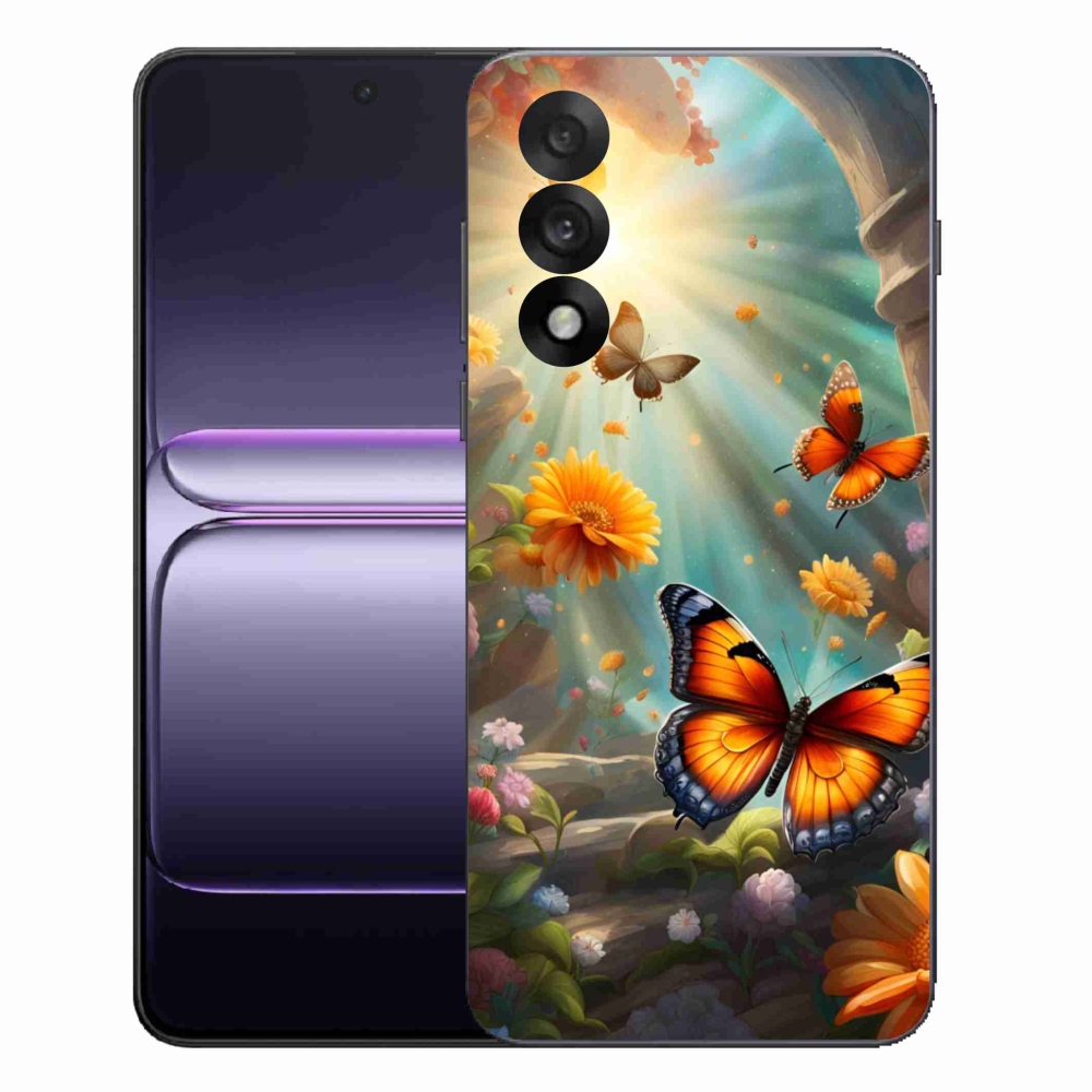 Gélový kryt mmCase na One Plus Nord 5 - motýlia záhrada 2