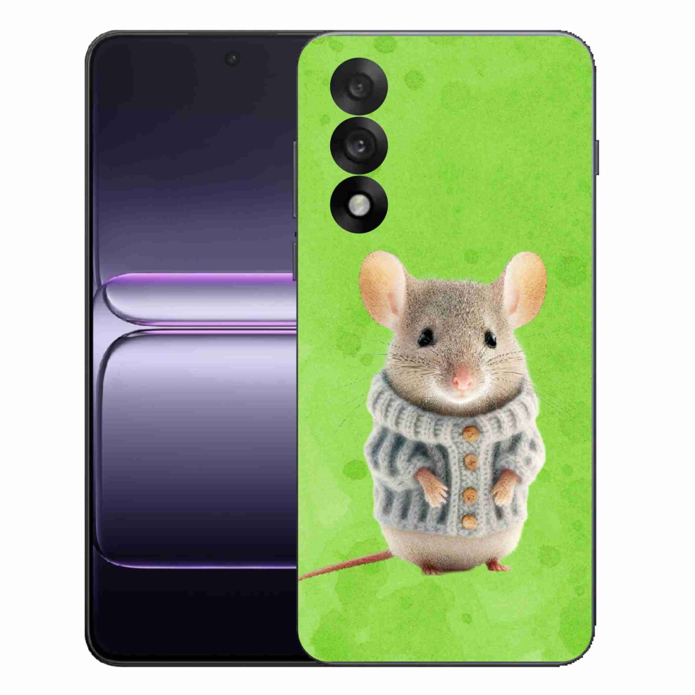 Gélový kryt mmCase na One Plus Nord 5 - myška vo svetri