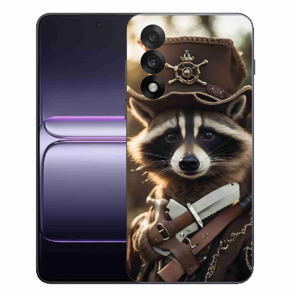 Gélový kryt mmCase na One Plus Nord 5 - mýval v uniforme