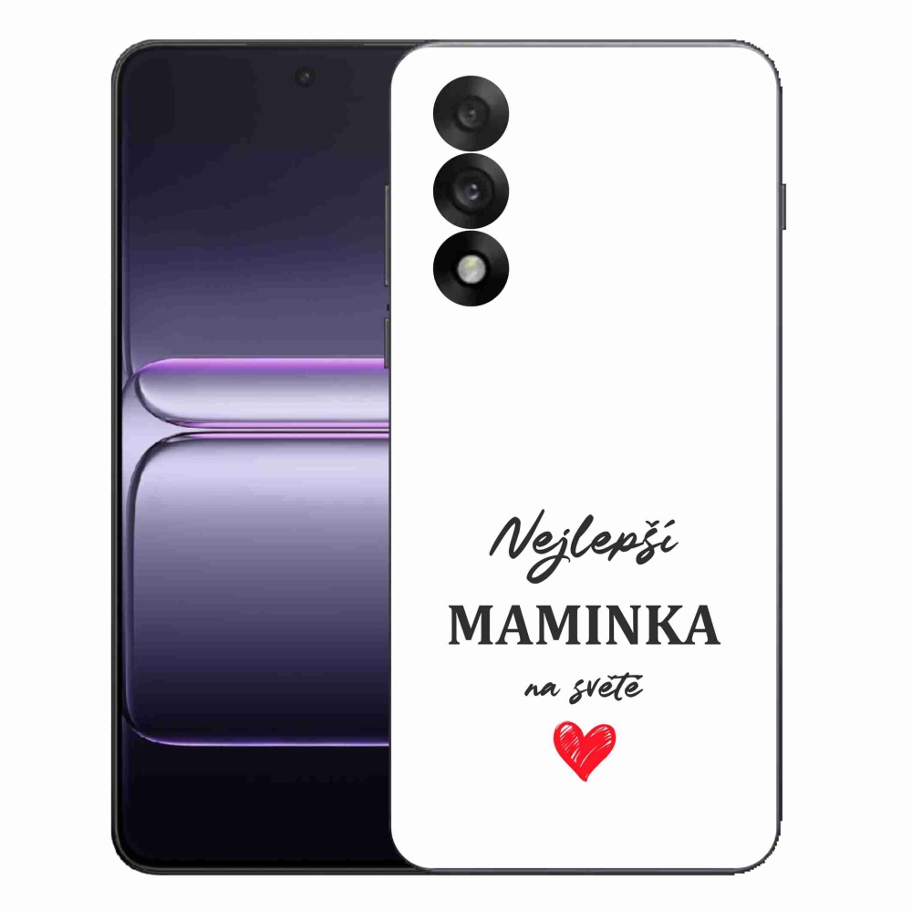 Gélový kryt mmCase na One Plus Nord 5 - najlepšia mamička 1 biele pozadie