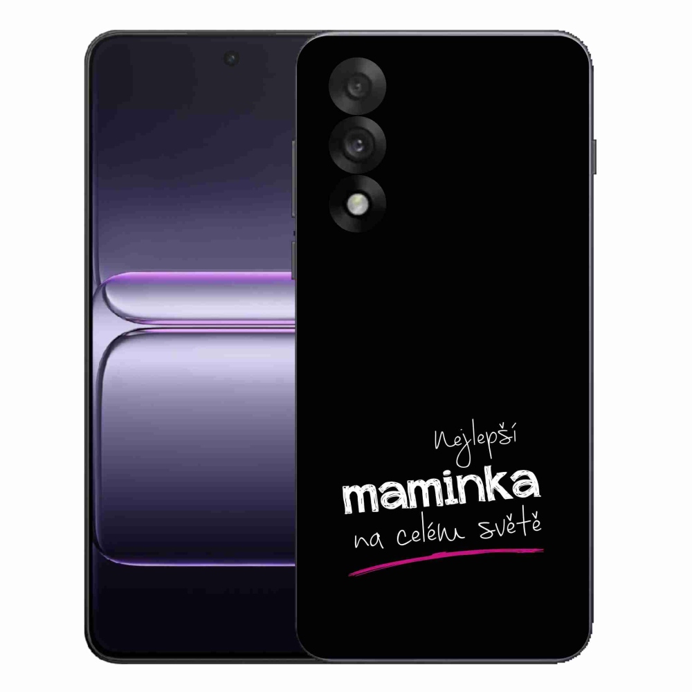 Gélový kryt mmCase na One Plus Nord 5 - najlepšia mamička 4 čierne pozadie