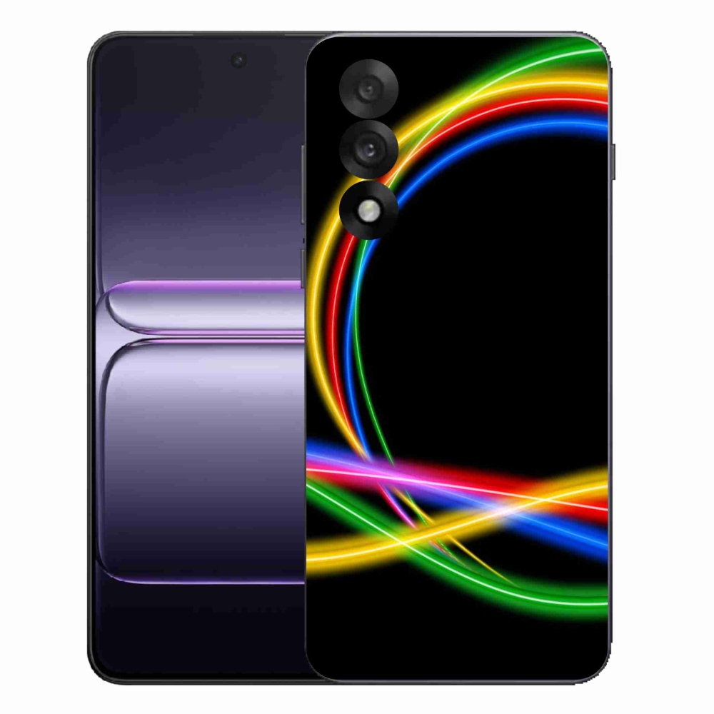 Gélový kryt mmCase na One Plus Nord 5 - neónové kruhy