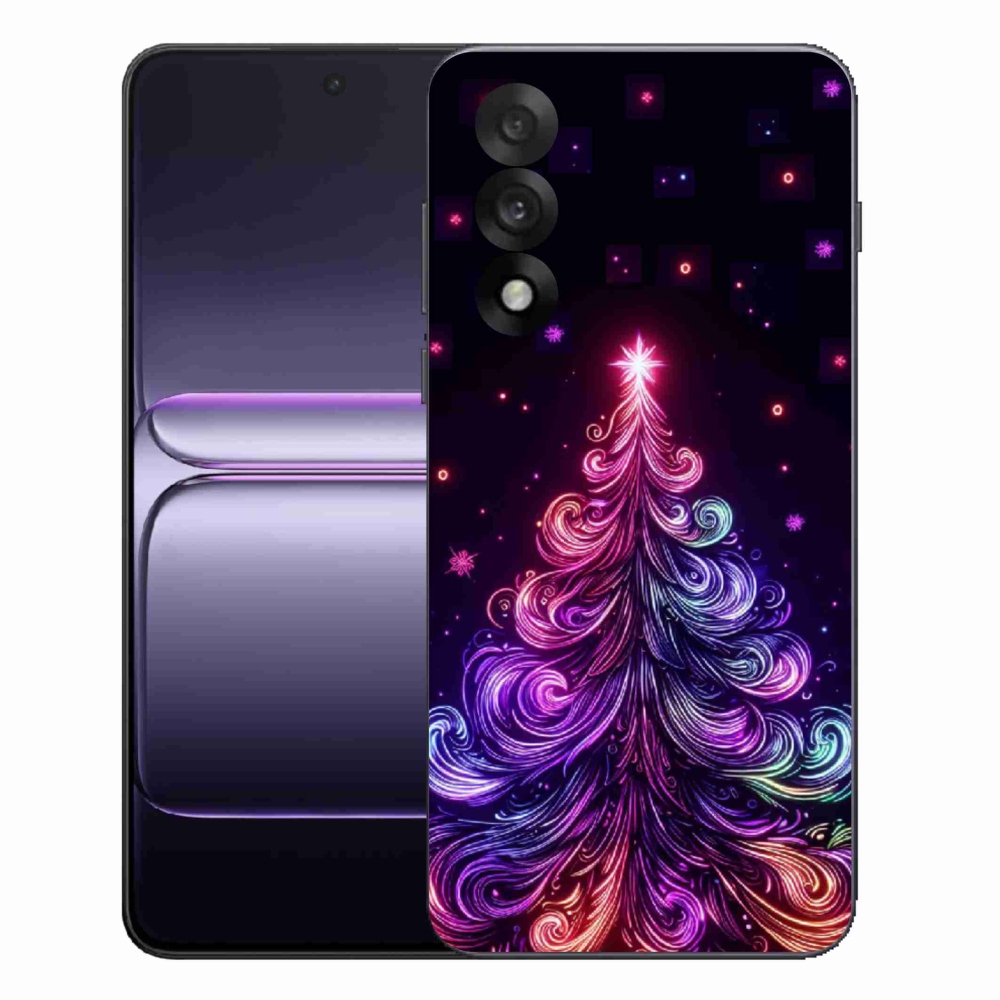 Gélový kryt mmCase na One Plus Nord 5 - neónový vianočný stromček 1