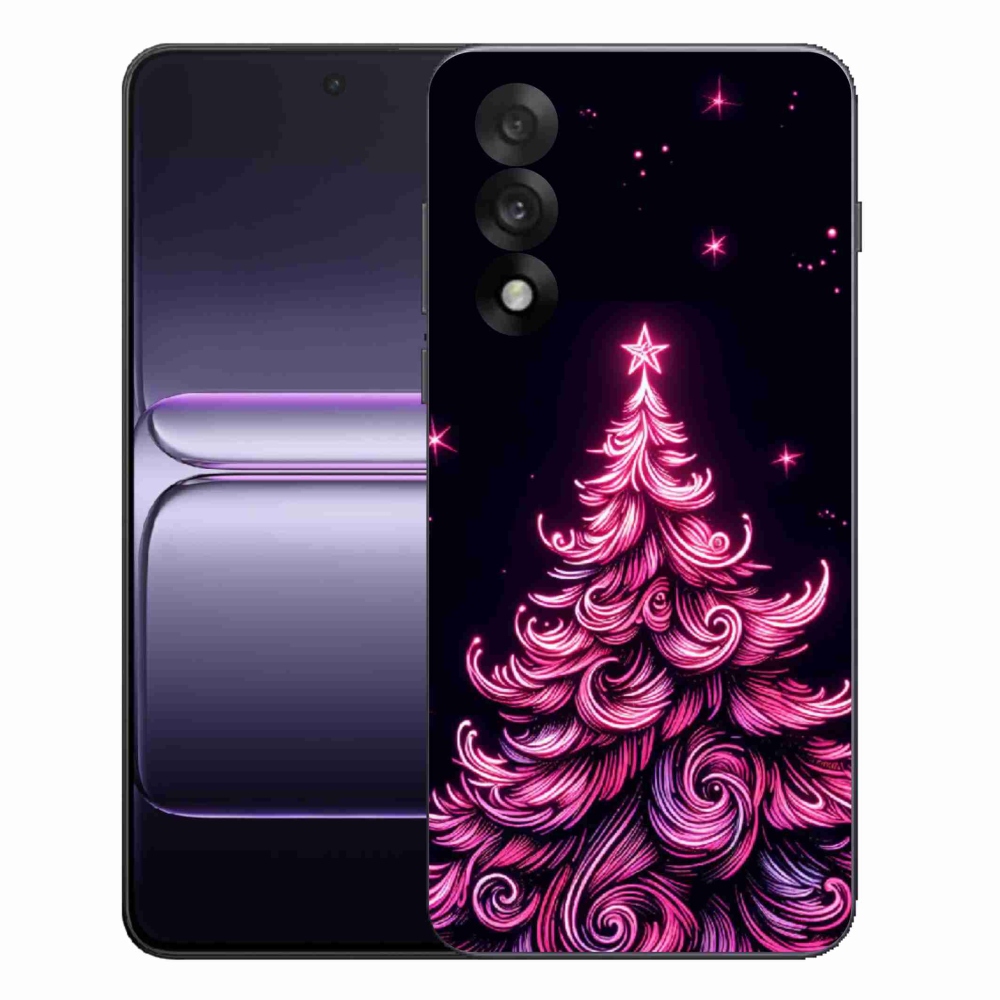 Gélový kryt mmCase na One Plus Nord 5 - neónový vianočný stromček 2