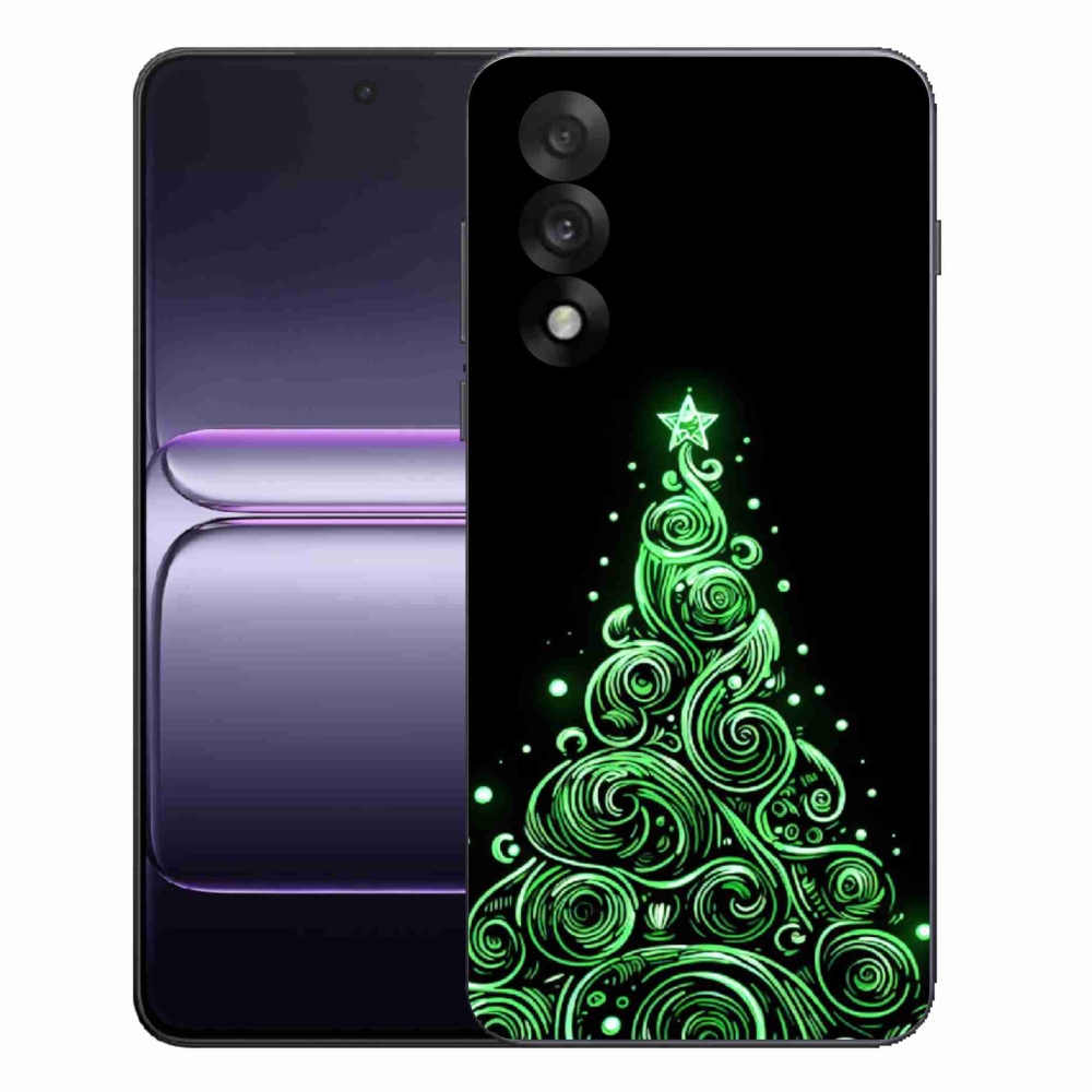 Gélový kryt mmCase na One Plus Nord 5 - neónový vianočný stromček 3