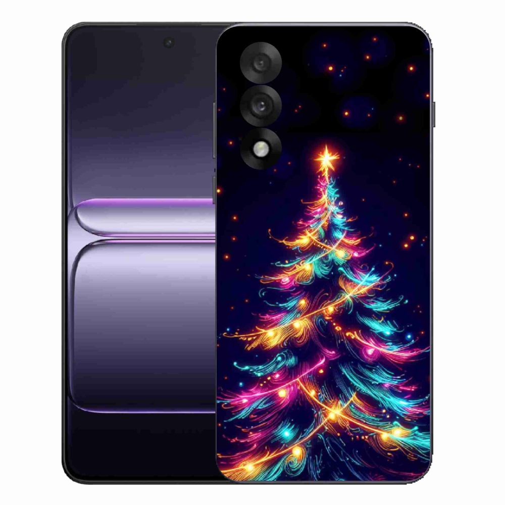 Gélový kryt mmCase na One Plus Nord 5 - neónový vianočný stromček