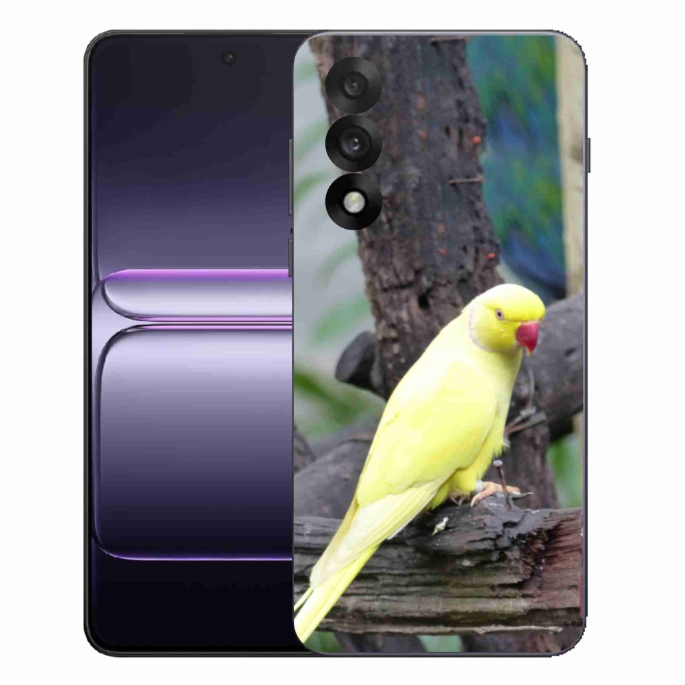 Gélový kryt mmCase na One Plus Nord 5 - papagáj alexander žltý