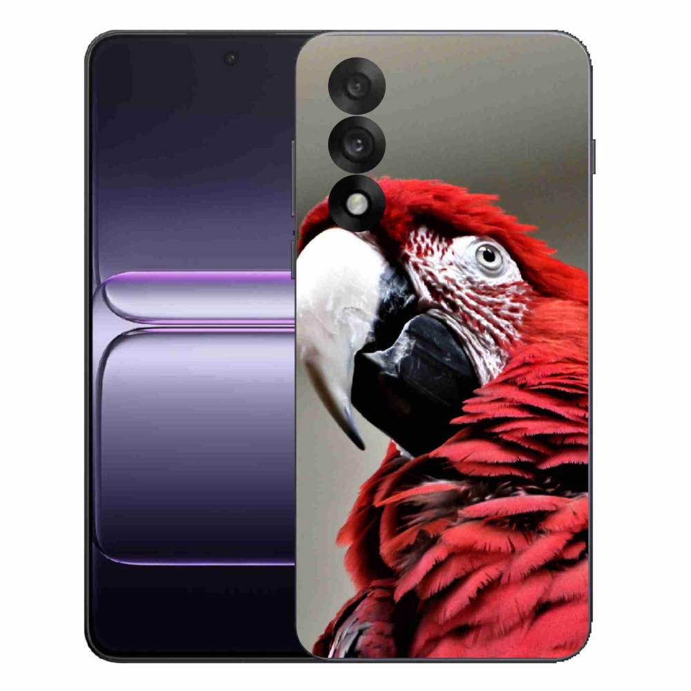 Gélový kryt mmCase na One Plus Nord 5 - papagáj ara červený