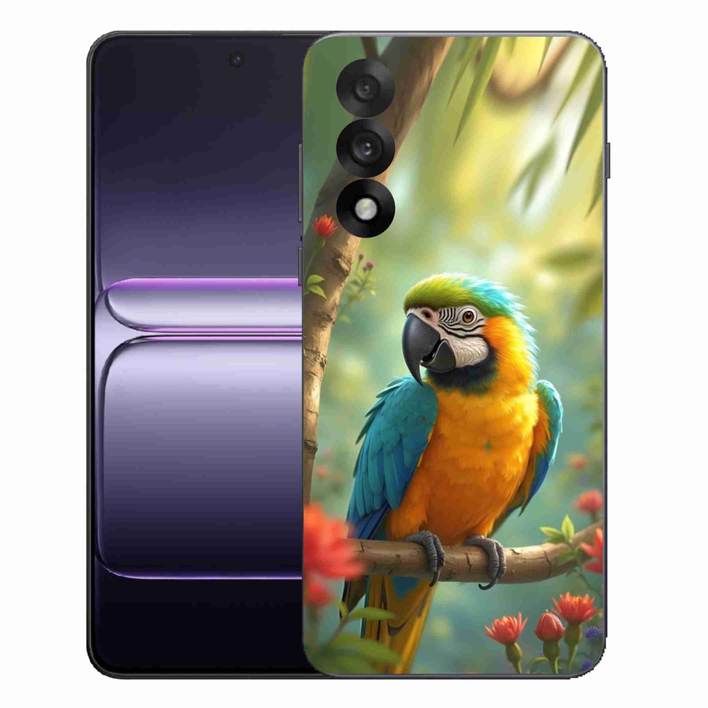Gélový kryt mmCase na One Plus Nord 5 - papagáj ara modrožltá