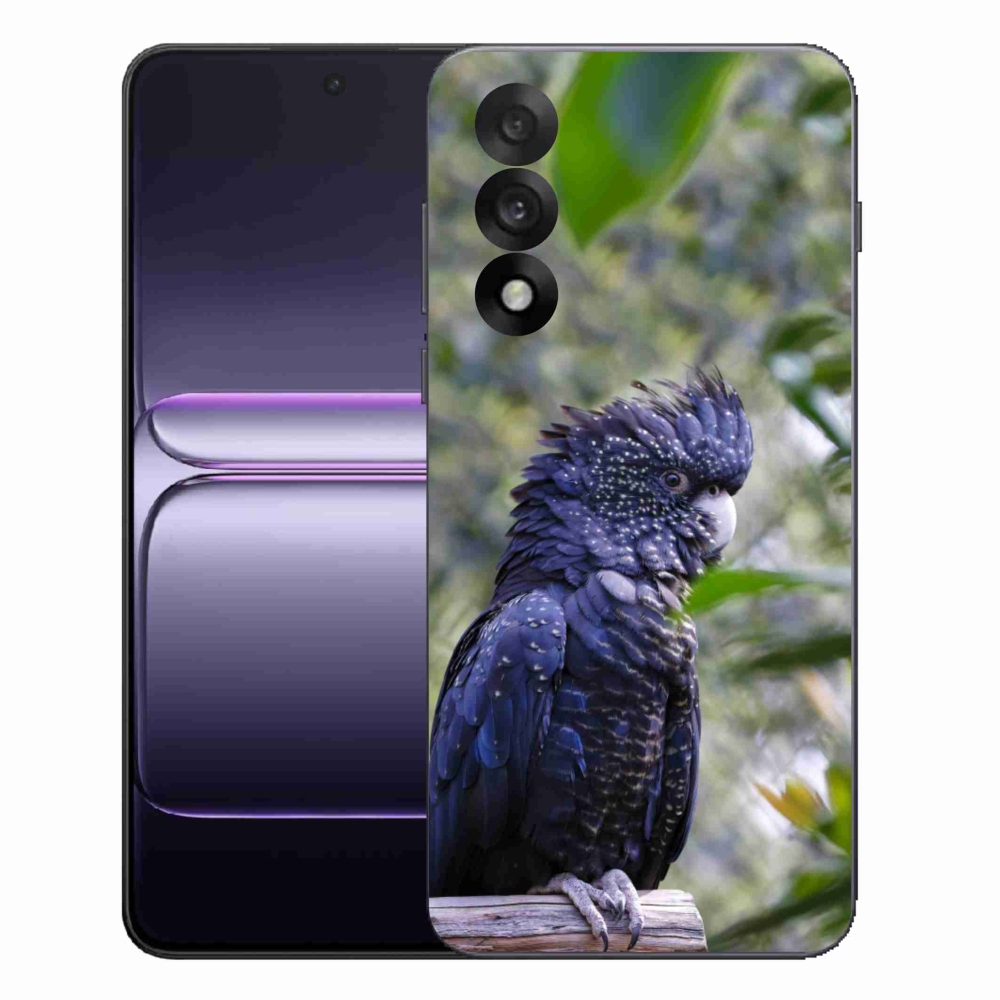 Gélový kryt mmCase na One Plus Nord 5 - papagáj kakadu čierny