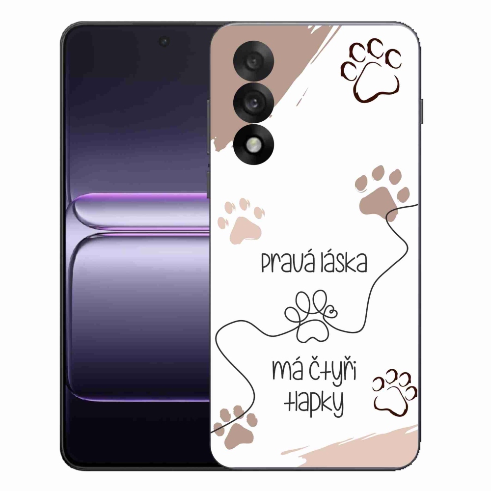 Gélový kryt mmCase na One Plus Nord 5 - psí motív 1 biele pozadie