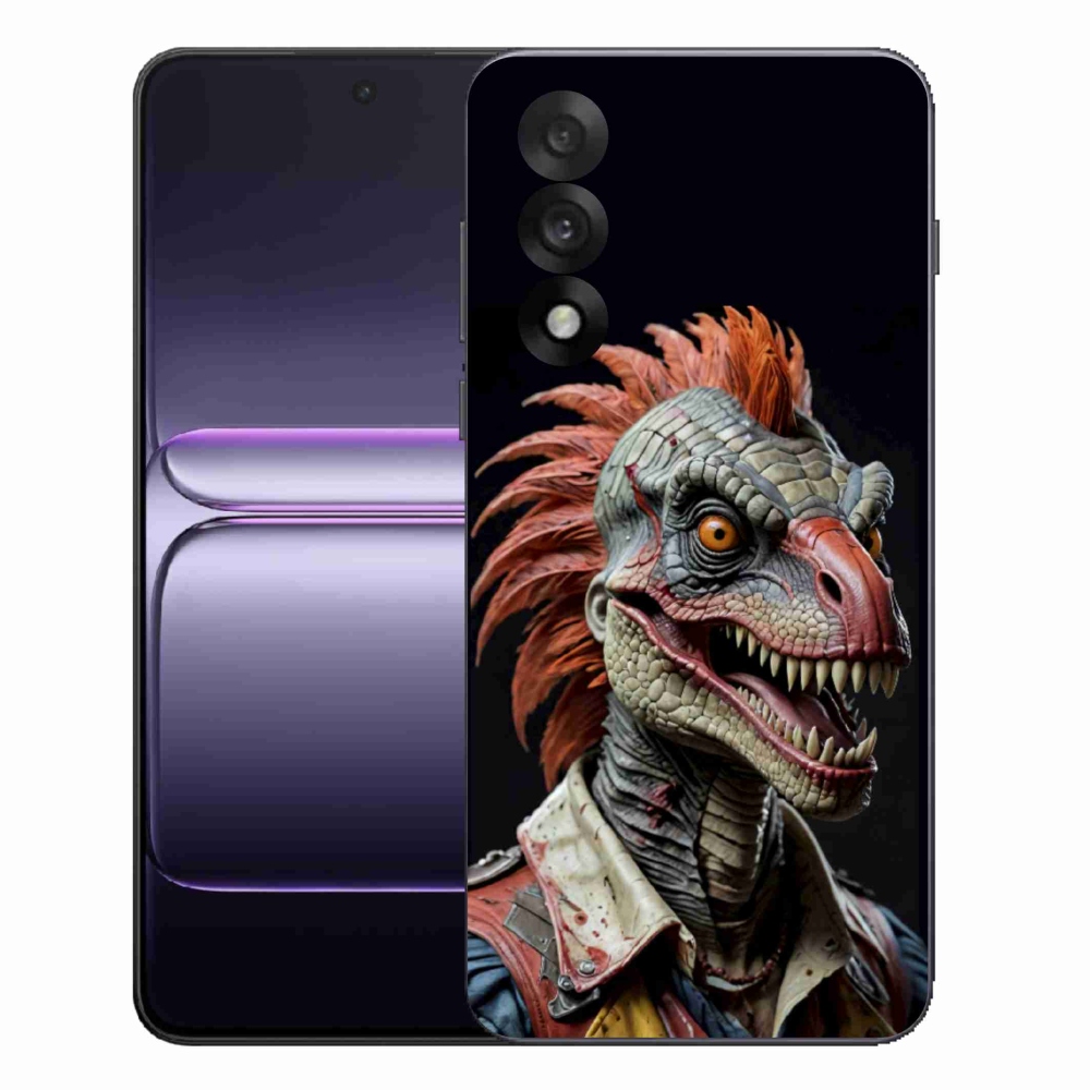 Gélový kryt mmCase na One Plus Nord 5 - punk dinosaurus
