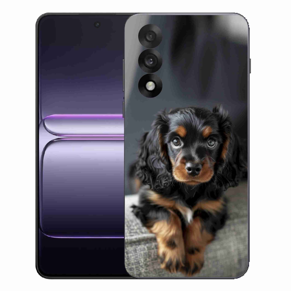 Gélový kryt mmCase na One Plus Nord 5 - roztomilý dlhosrstý jazvečík