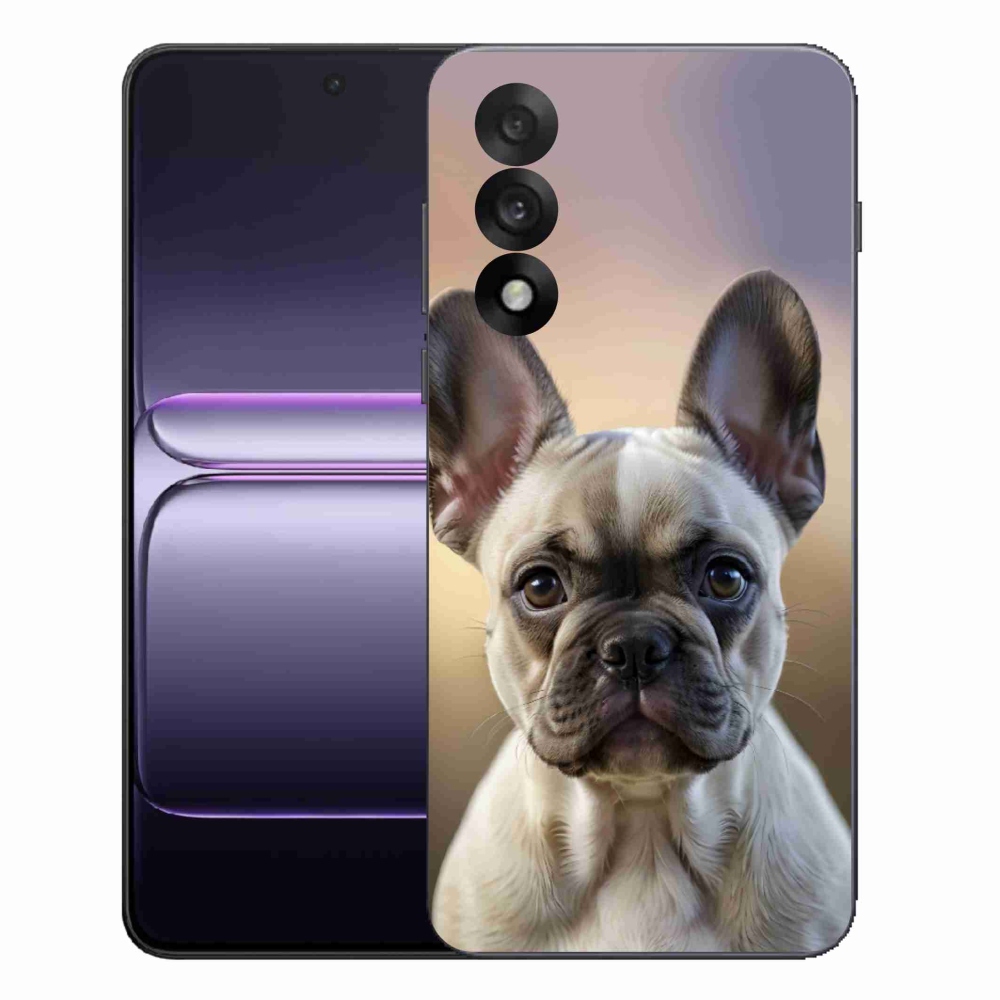 Gélový kryt mmCase na One Plus Nord 5 - roztomilý francúzsky buldoček
