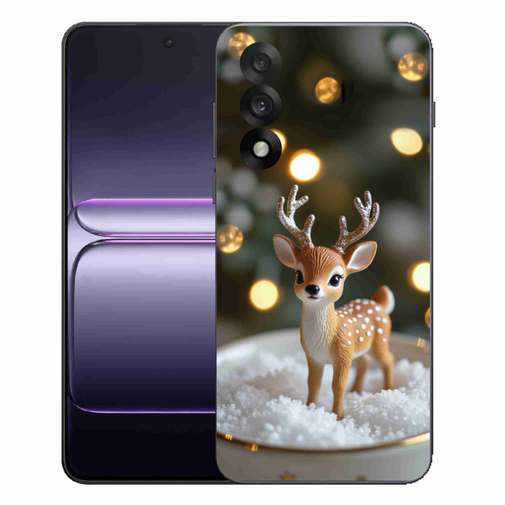 Gélový kryt mmCase na One Plus Nord 5 - roztomilý vianočný jeleň