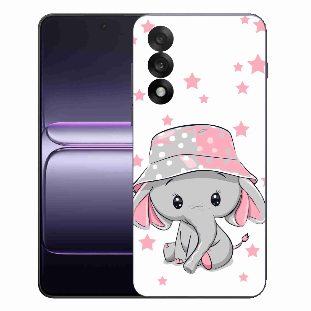 Gélový kryt mmCase na One Plus Nord 5 - ružový slon