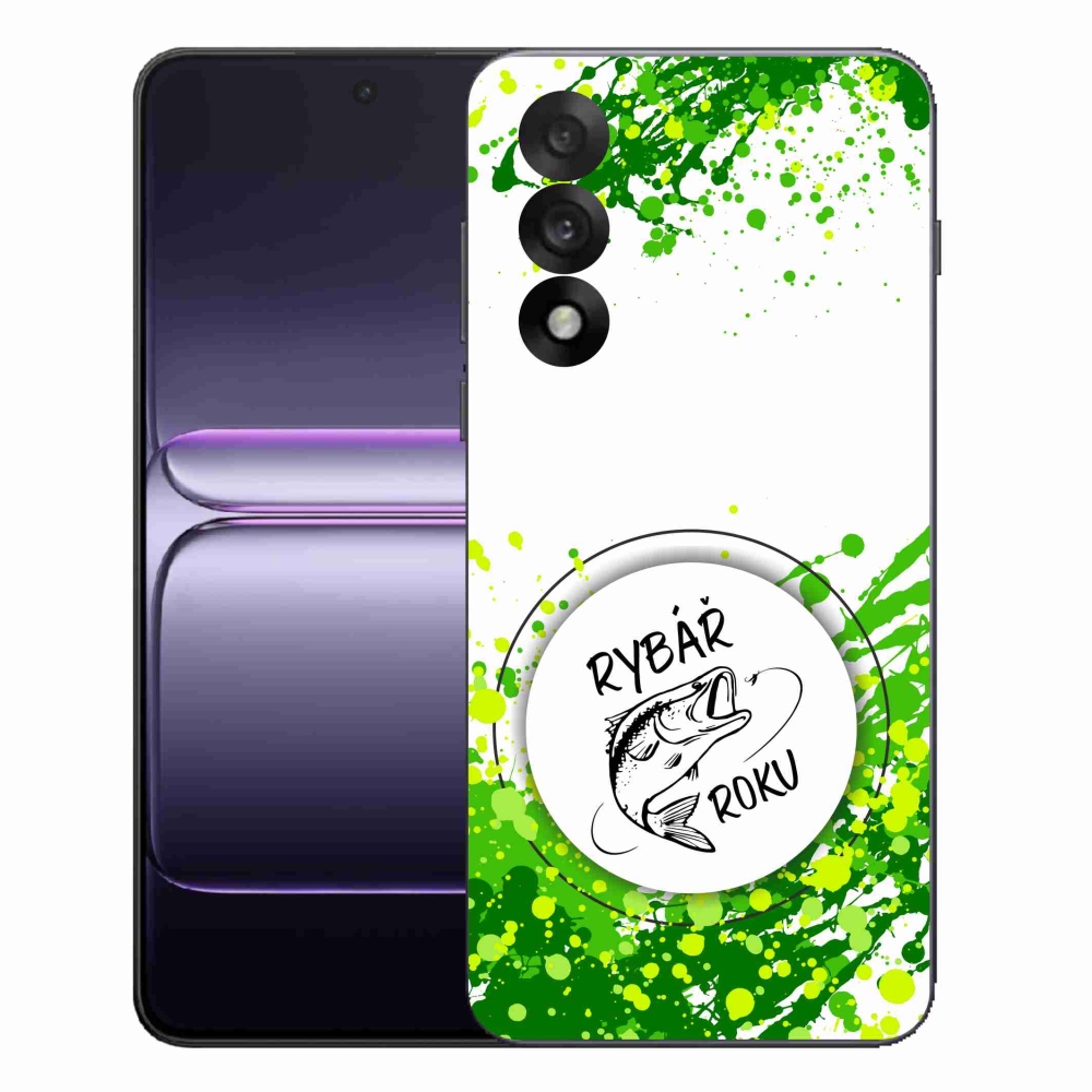 Gélový kryt mmCase na One Plus Nord 5 - rybár roku biele pozadie