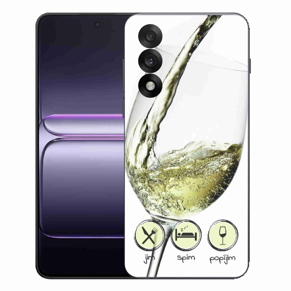 Gélový kryt mmCase na One Plus Nord 5 - pohár vína bielej