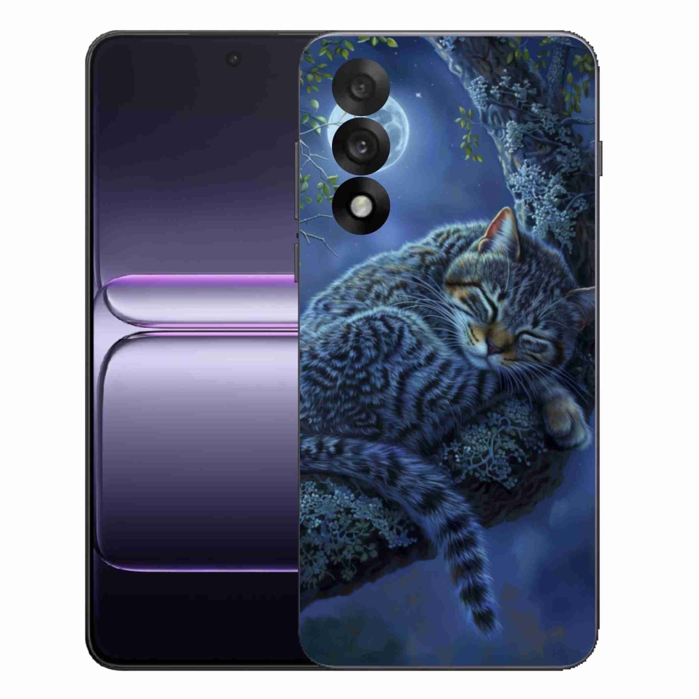 Gélový kryt mmCase na One Plus Nord 5 - spiaca mačka