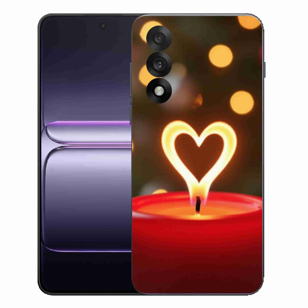 Gélový kryt mmCase na One Plus Nord 5 - srdce z plameňa