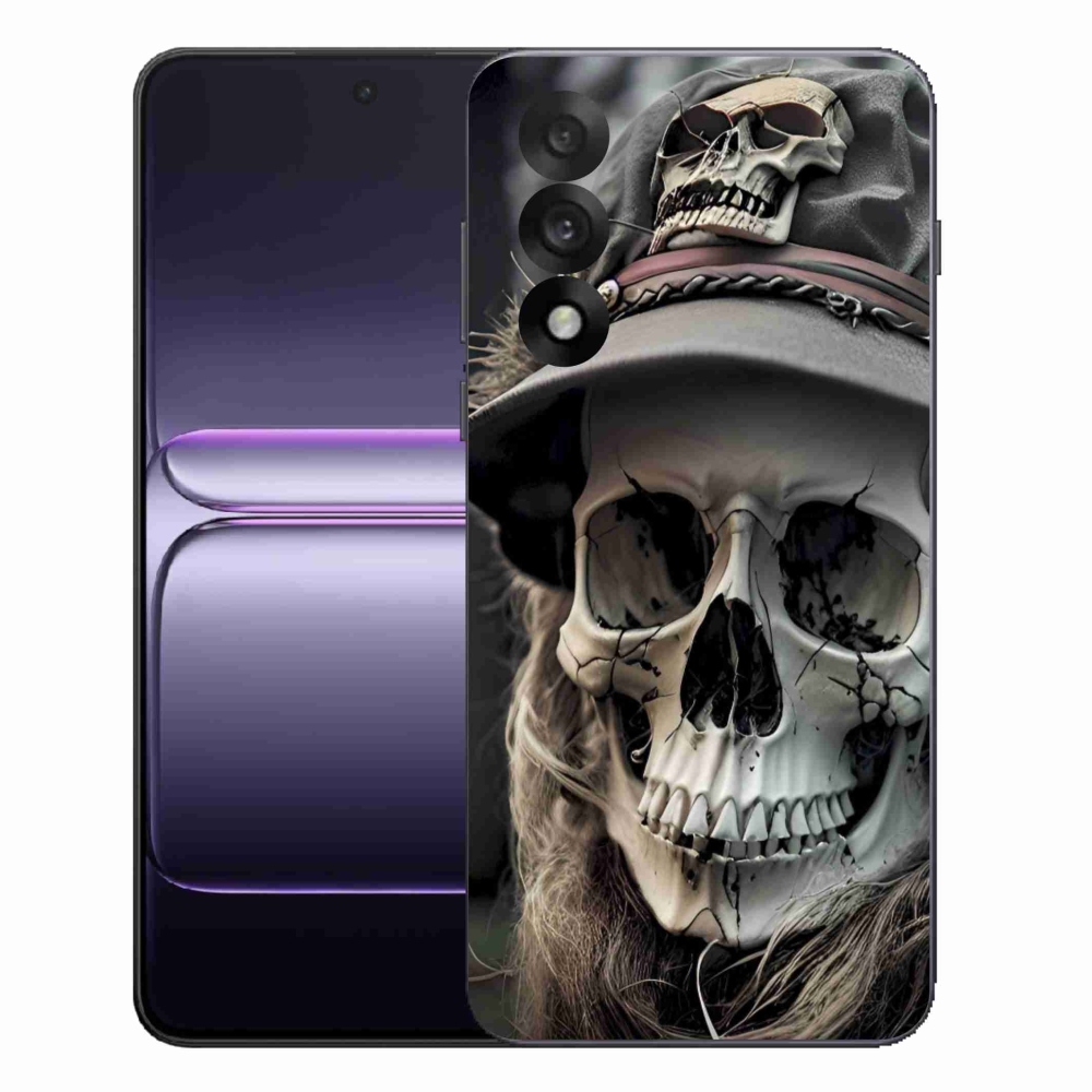 Gélový kryt mmCase na One Plus Nord 5 - temná lebka