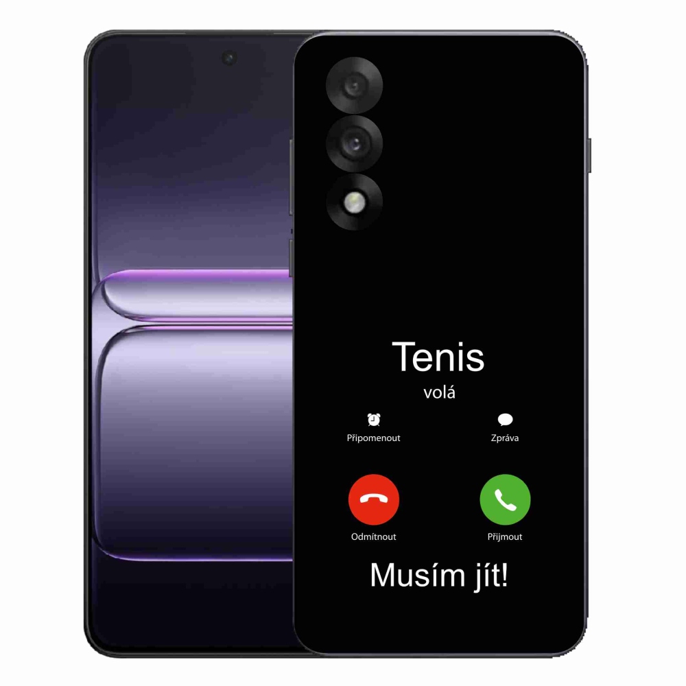 Gélový kryt mmCase na One Plus Nord 5 - tenis volá čierne pozadie