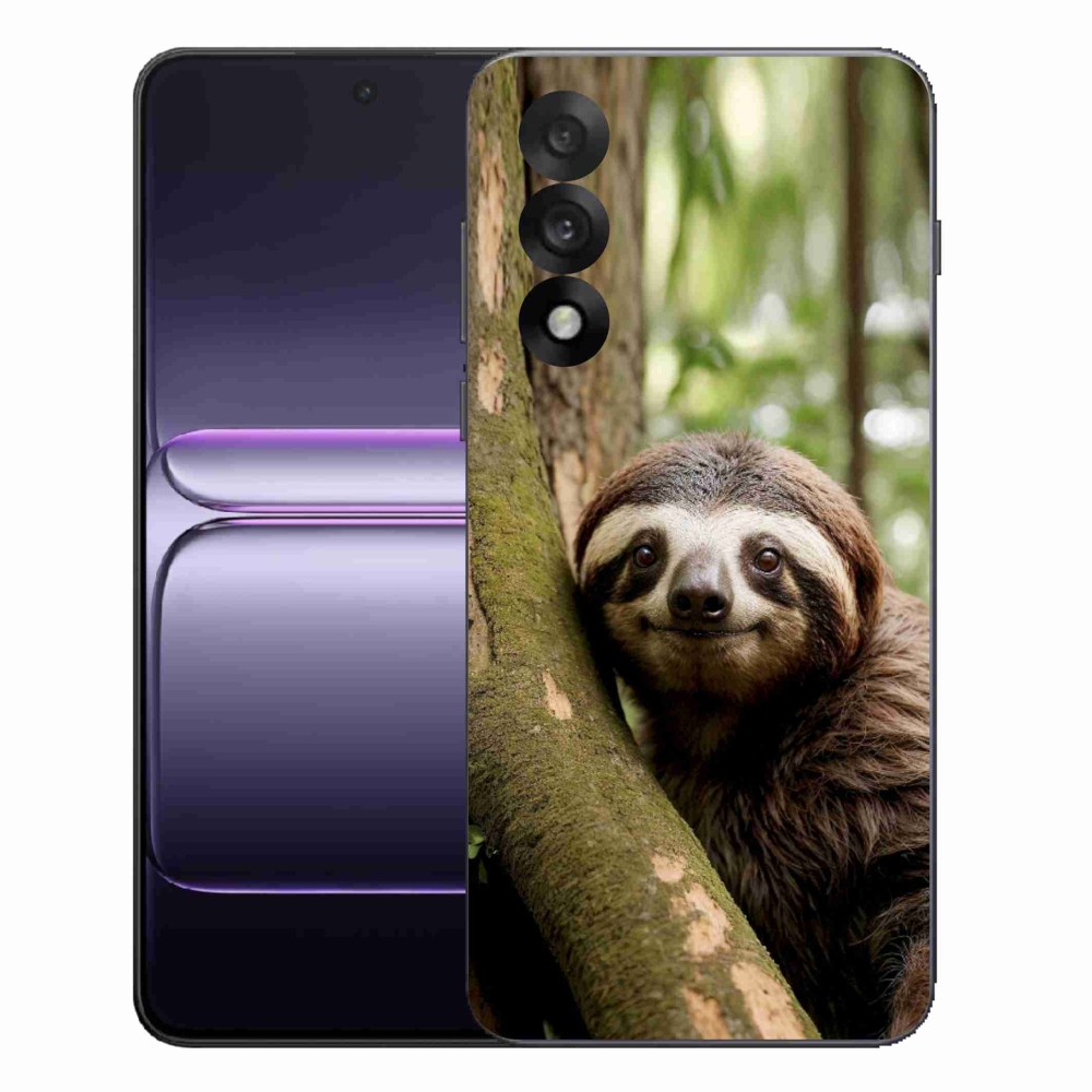 Gélový kryt mmCase na One Plus Nord 5 - usmievavý leňochod
