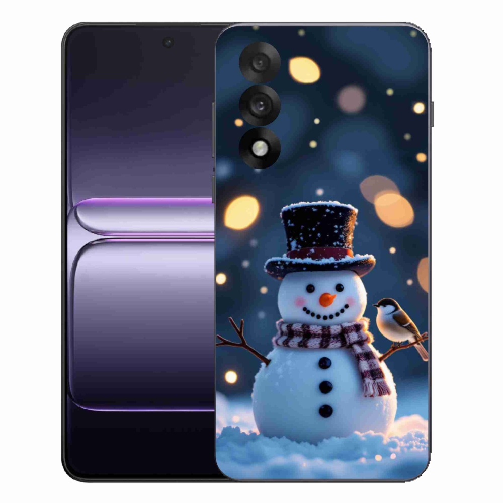 Gélový kryt mmCase na One Plus Nord 5 - vianočný snehuliak