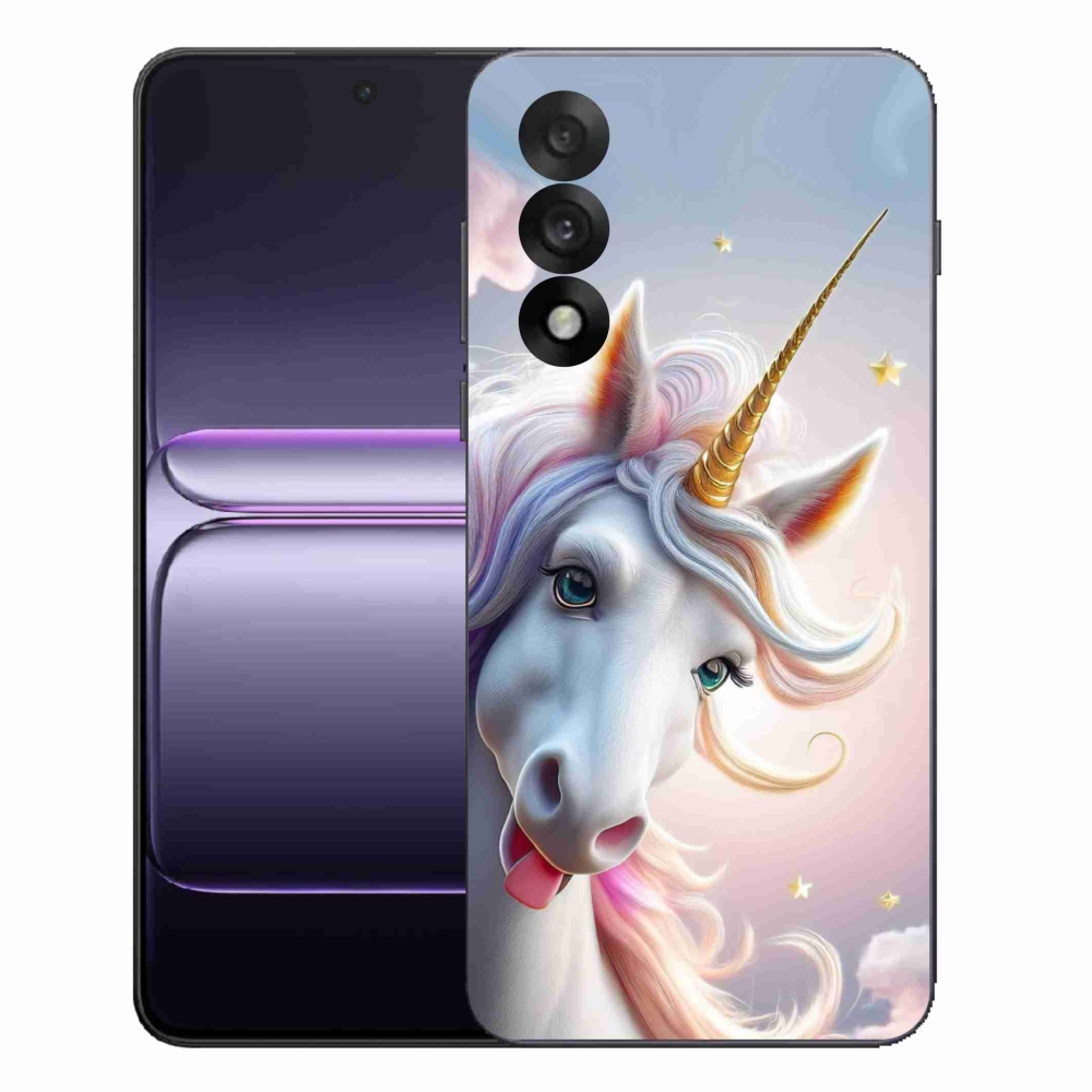 Gélový kryt mmCase na One Plus Nord 5 - veselý jednorožec