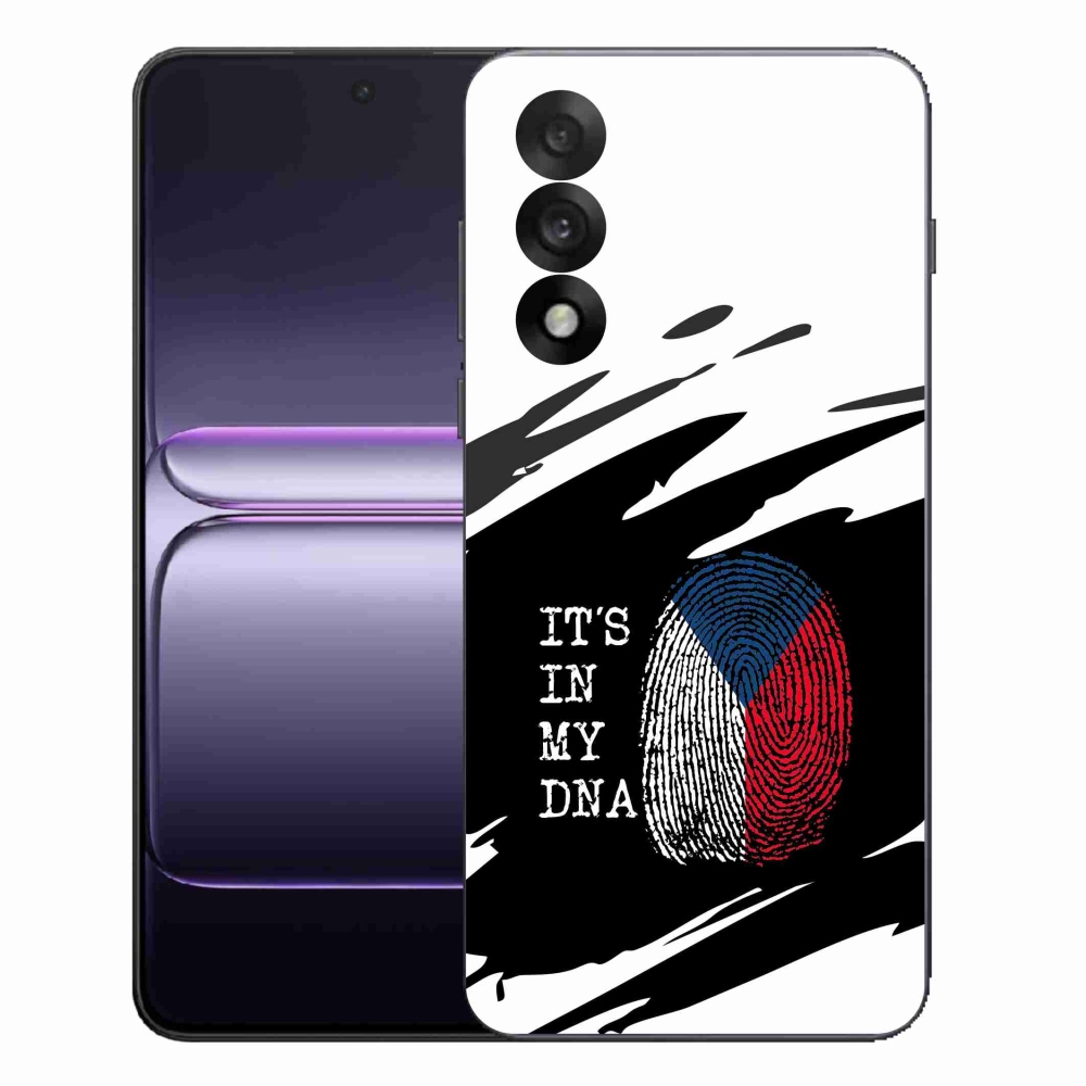 Gélový kryt mmCase na One Plus Nord 5 - vlajka odtlačok prsta čiernobiele pozadie