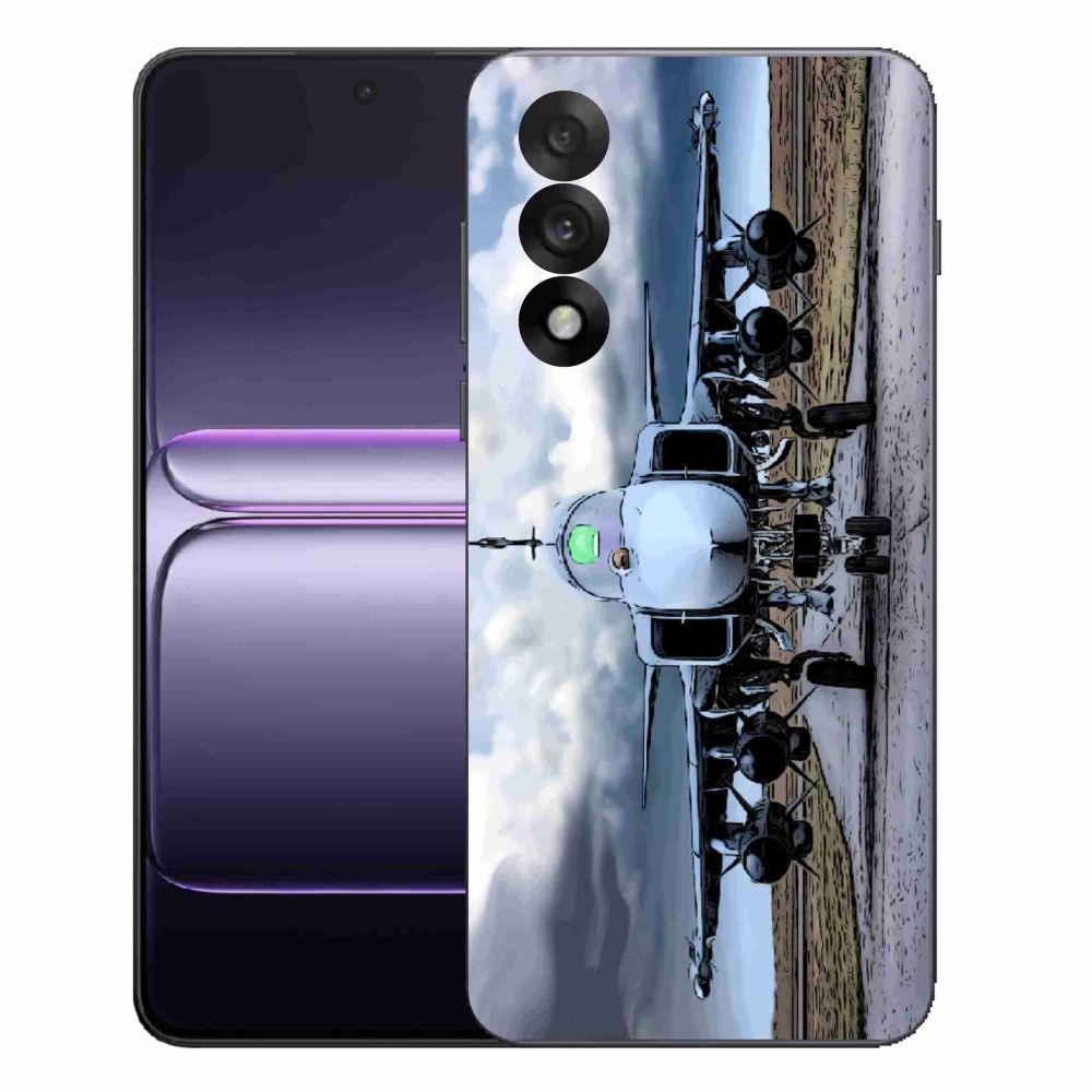 Gélový kryt mmCase na One Plus Nord 5 - vojenské lietadlo