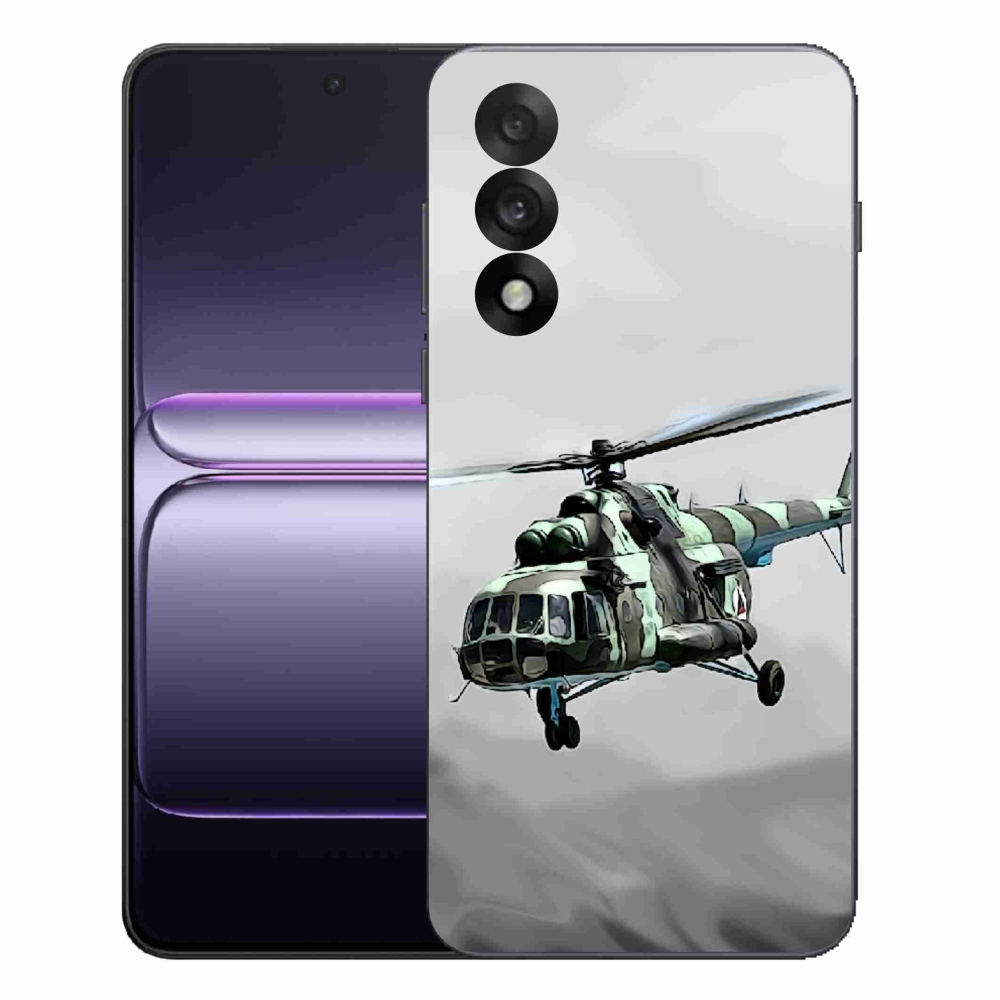 Gélový kryt mmCase na One Plus Nord 5 - vojenský vrtuľník