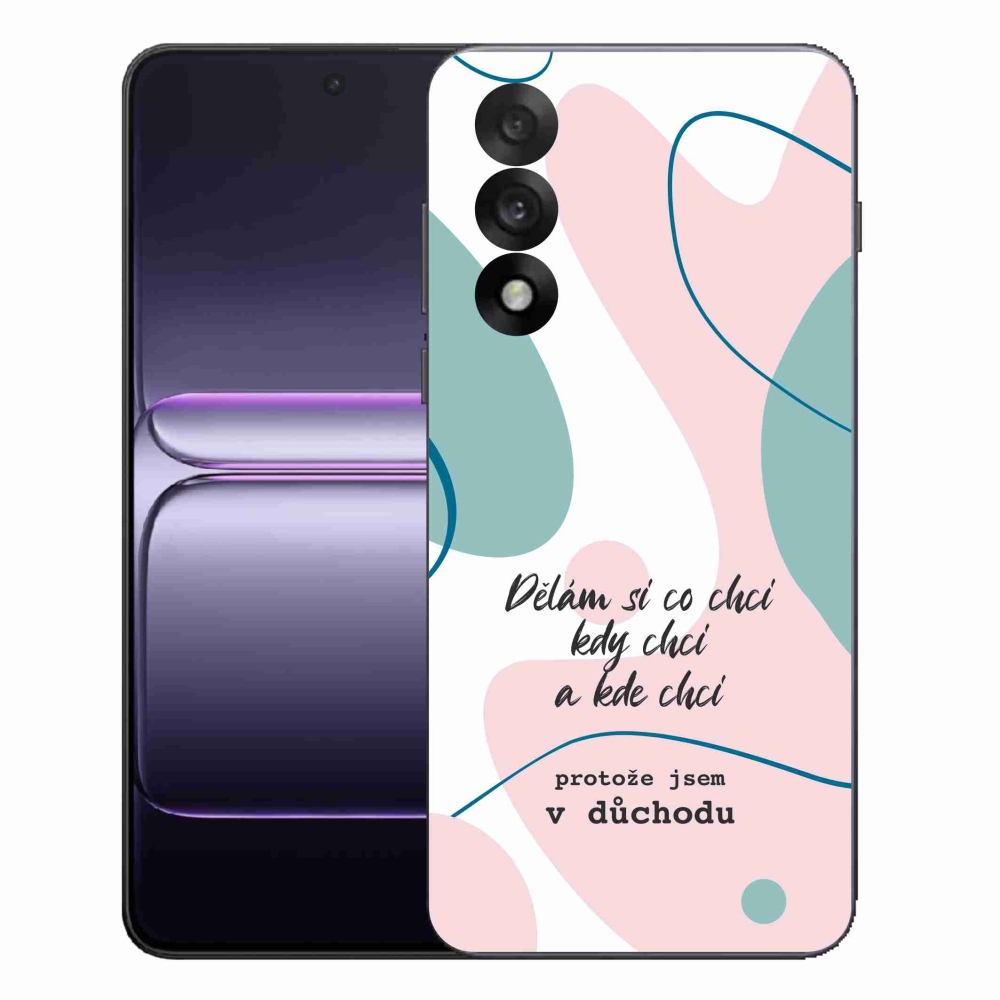 Gélový kryt mmCase na One Plus Nord 5 - vtipný text 10 biele pozadie