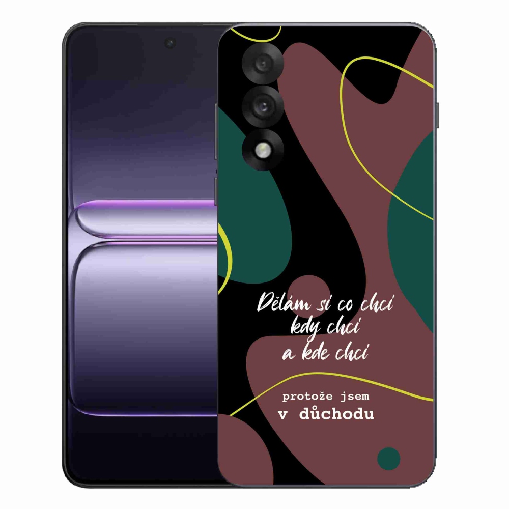 Gélový kryt mmCase na One Plus Nord 5 - vtipný text 10 čierne pozadie