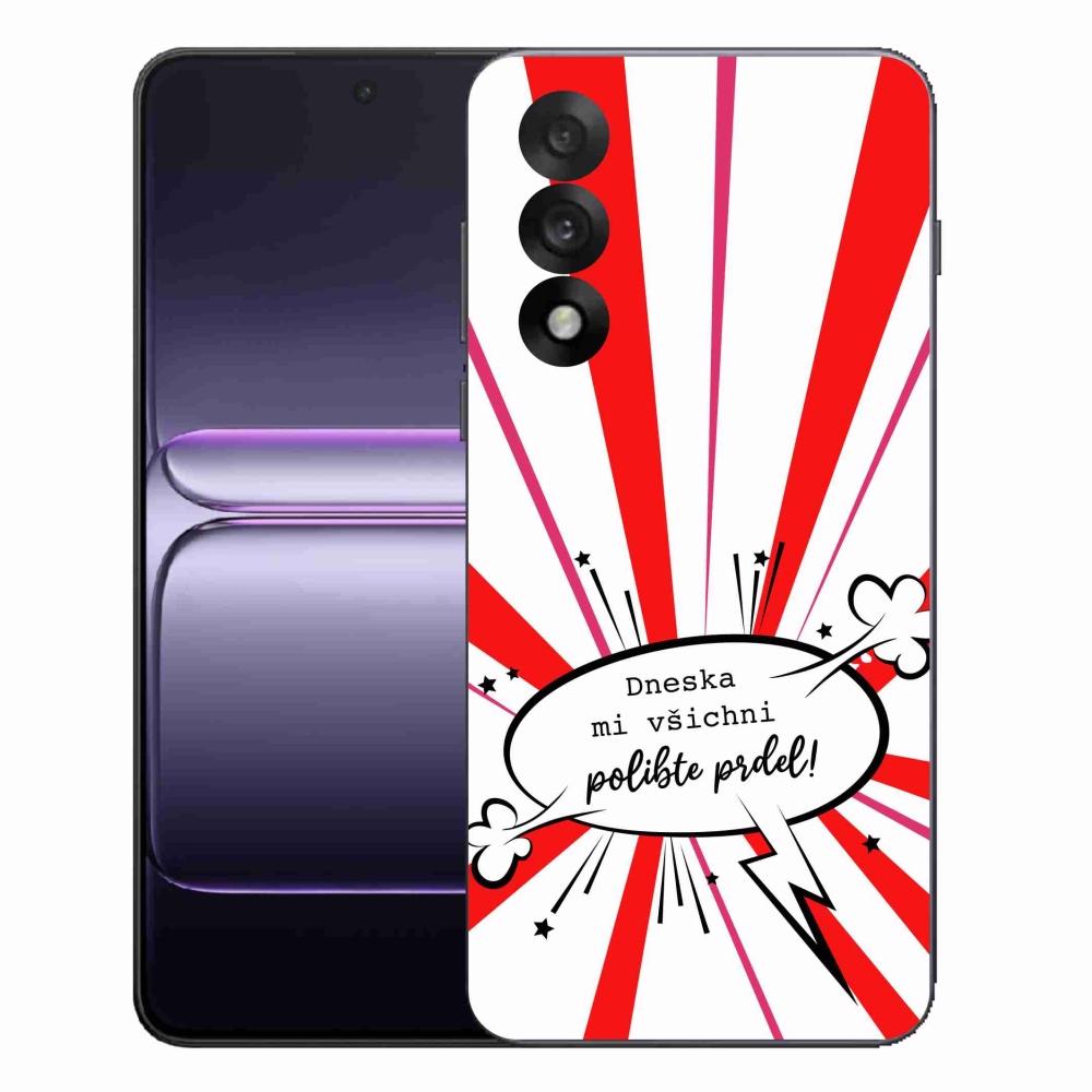 Gélový kryt mmCase na One Plus Nord 5 - vtipný text 15 biele pozadie