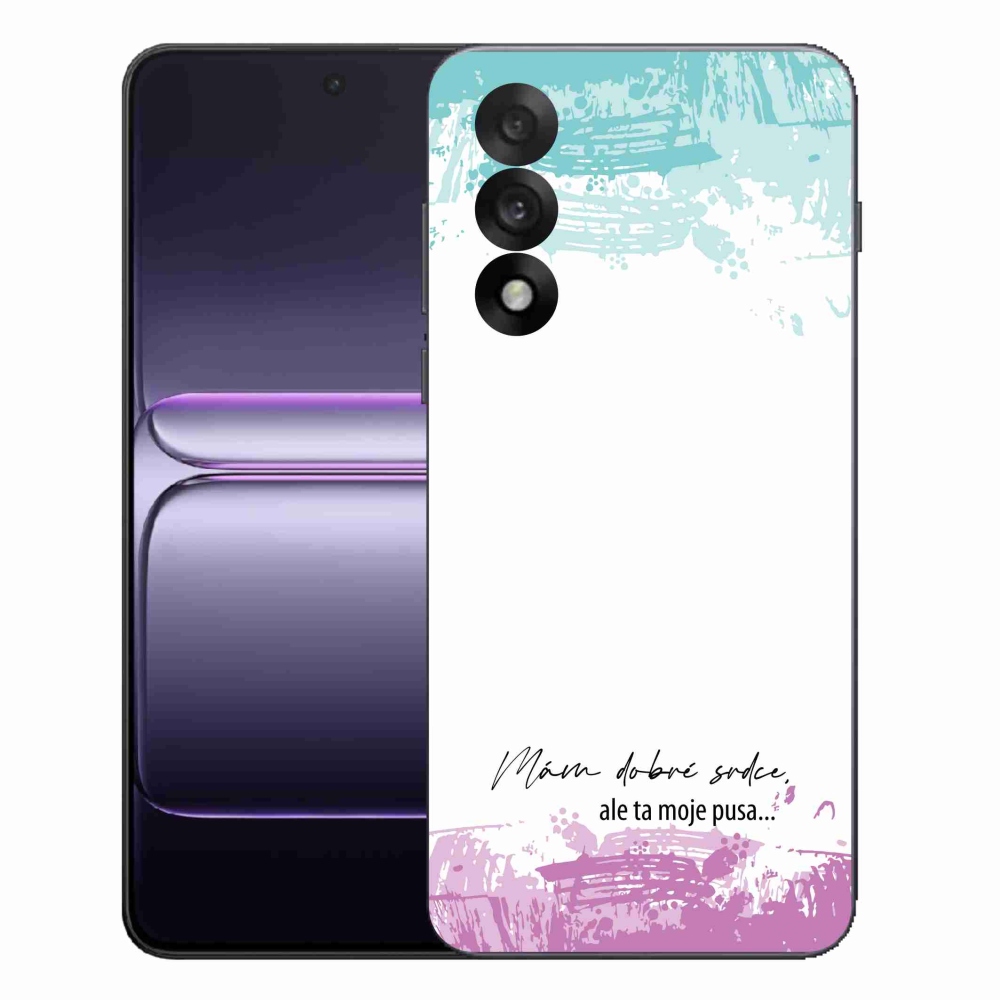 Gélový kryt mmCase na One Plus Nord 5 - vtipný text 3 biele pozadie