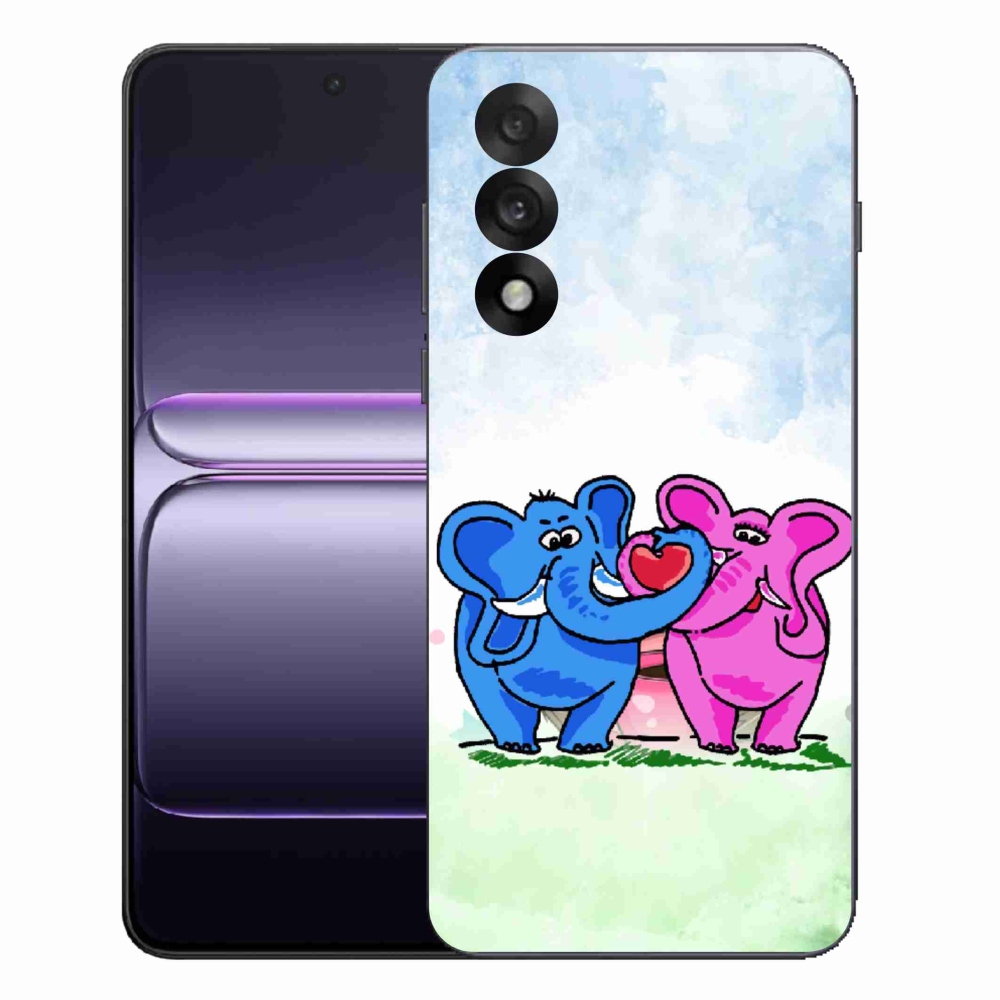 Gélový kryt mmCase na One Plus Nord 5 - zamilovaní slony