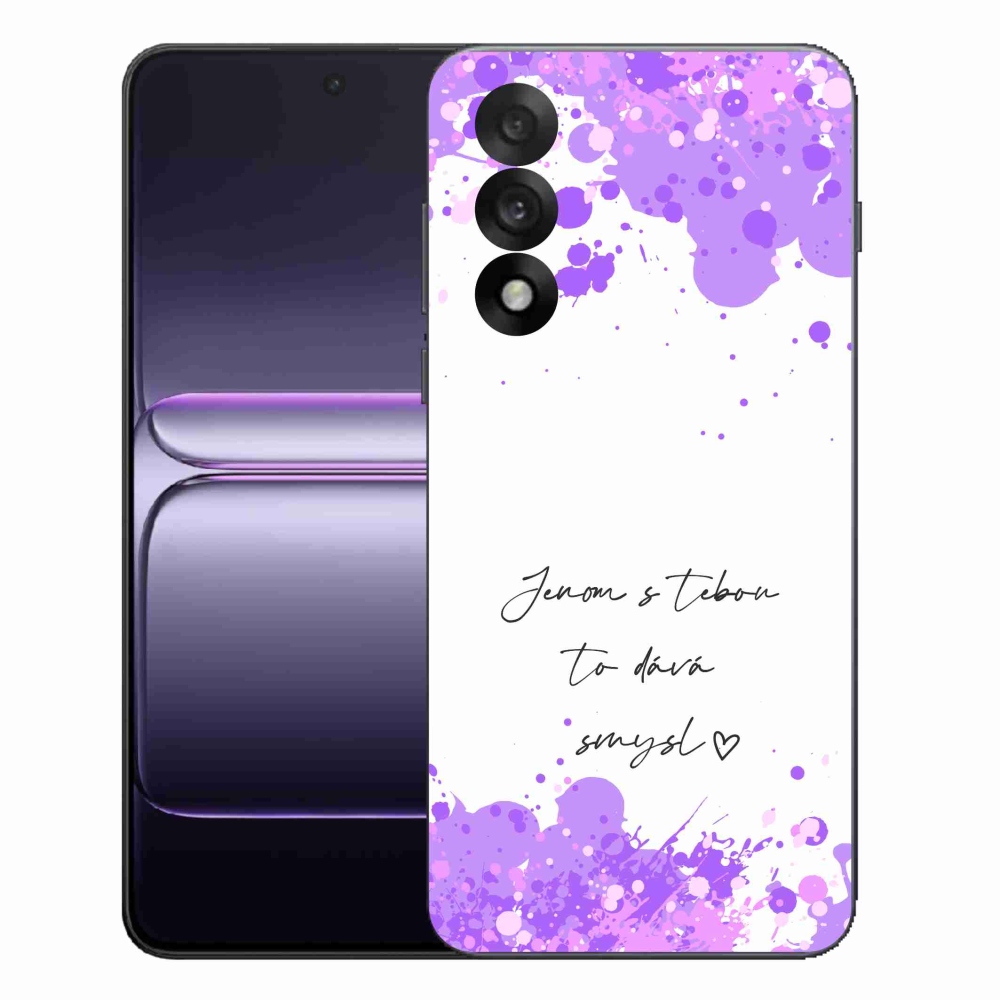 Gélový kryt mmCase na One Plus Nord 5 - zamilovaný text biele pozadie
