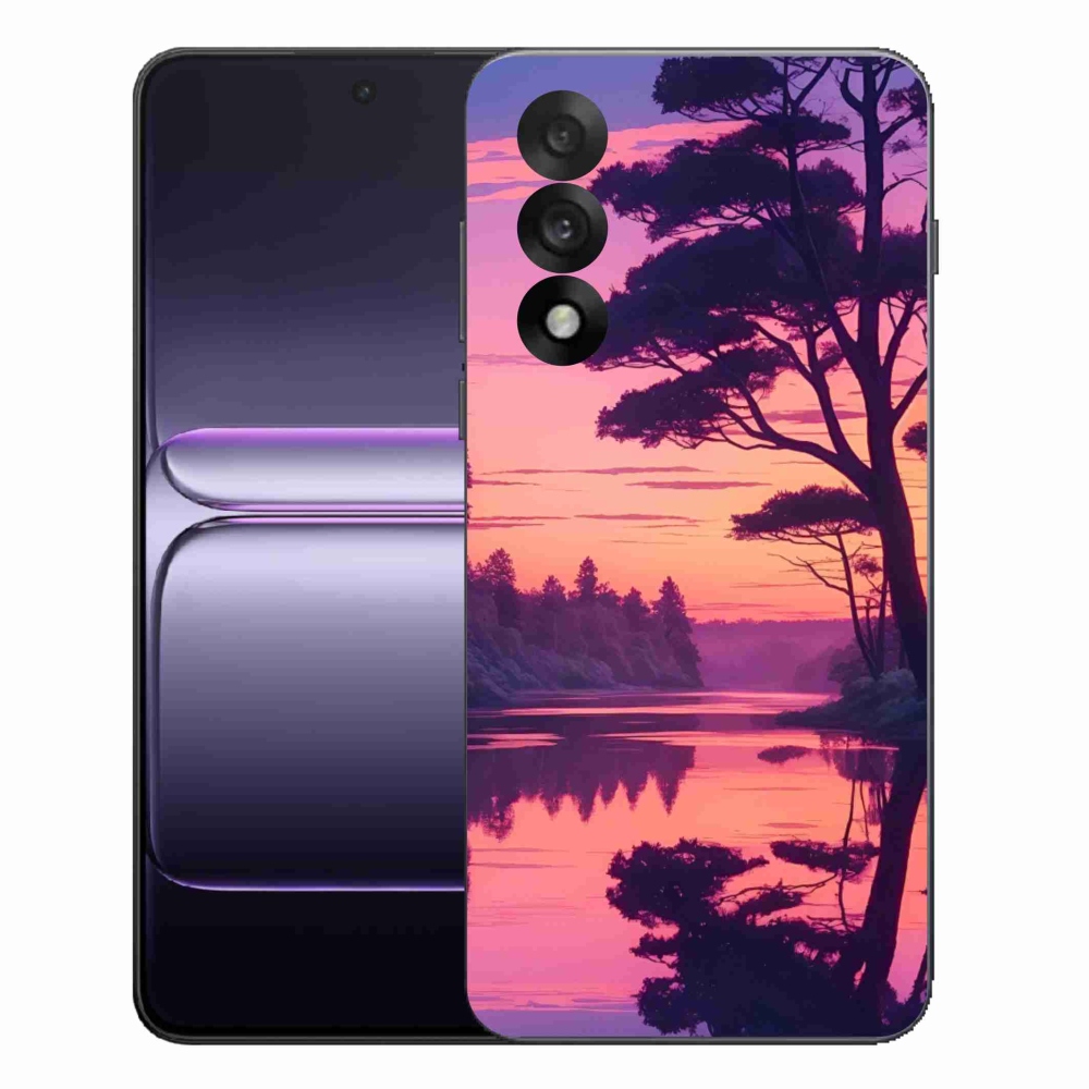 Gélový kryt mmCase na One Plus Nord 5 - západ slnka nad jazerom
