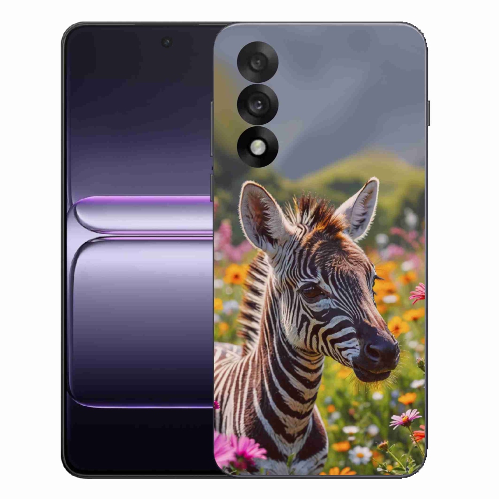 Gélový kryt mmCase na One Plus Nord 5 - zebra na lúke
