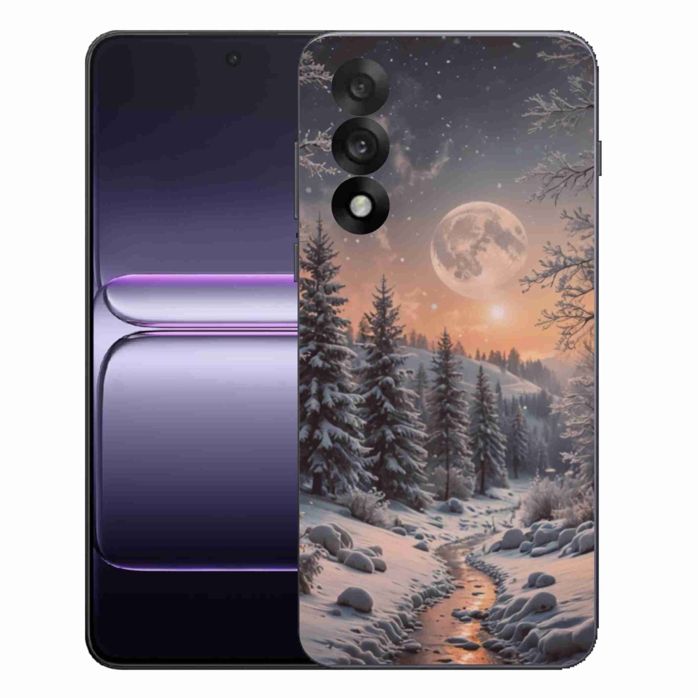 Gélový kryt mmCase na One Plus Nord 5 - zimná krajina 2