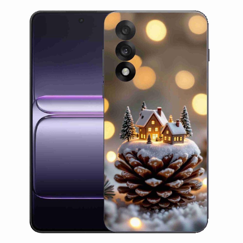 Gélový kryt mmCase na One Plus Nord 5 - zimná dedinka