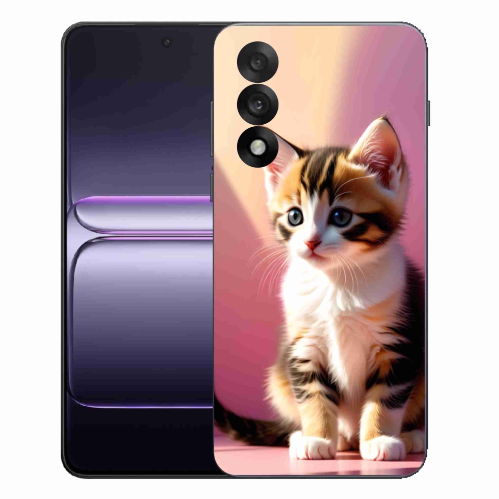 Gélový kryt mmCase na One Plus Nord 5 - zvedavé mačiatko 2