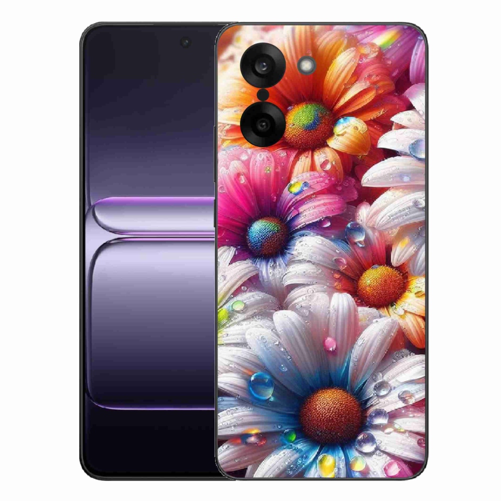 Gélový kryt mmCase na One Plus Nord CE5 - farebné margaréty