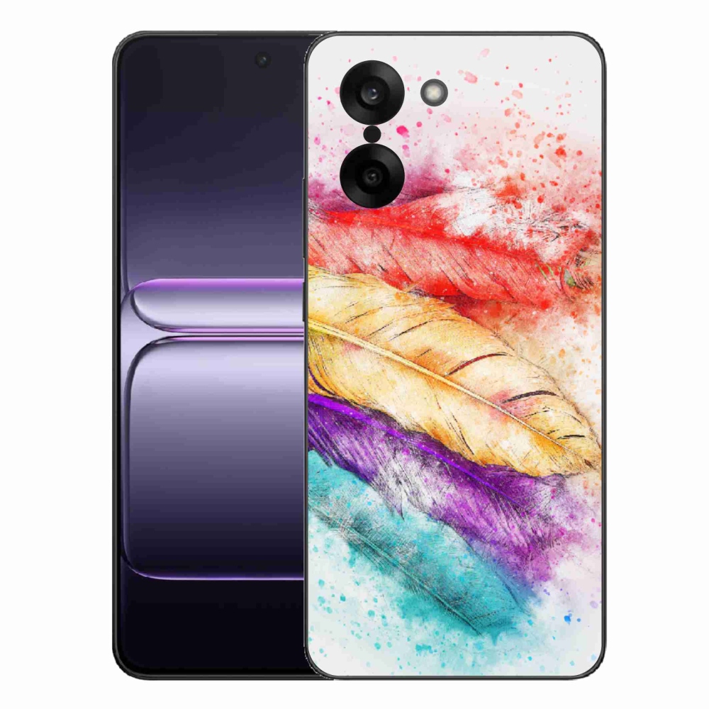 Gélový kryt mmCase na One Plus Nord CE5 - farebné perie