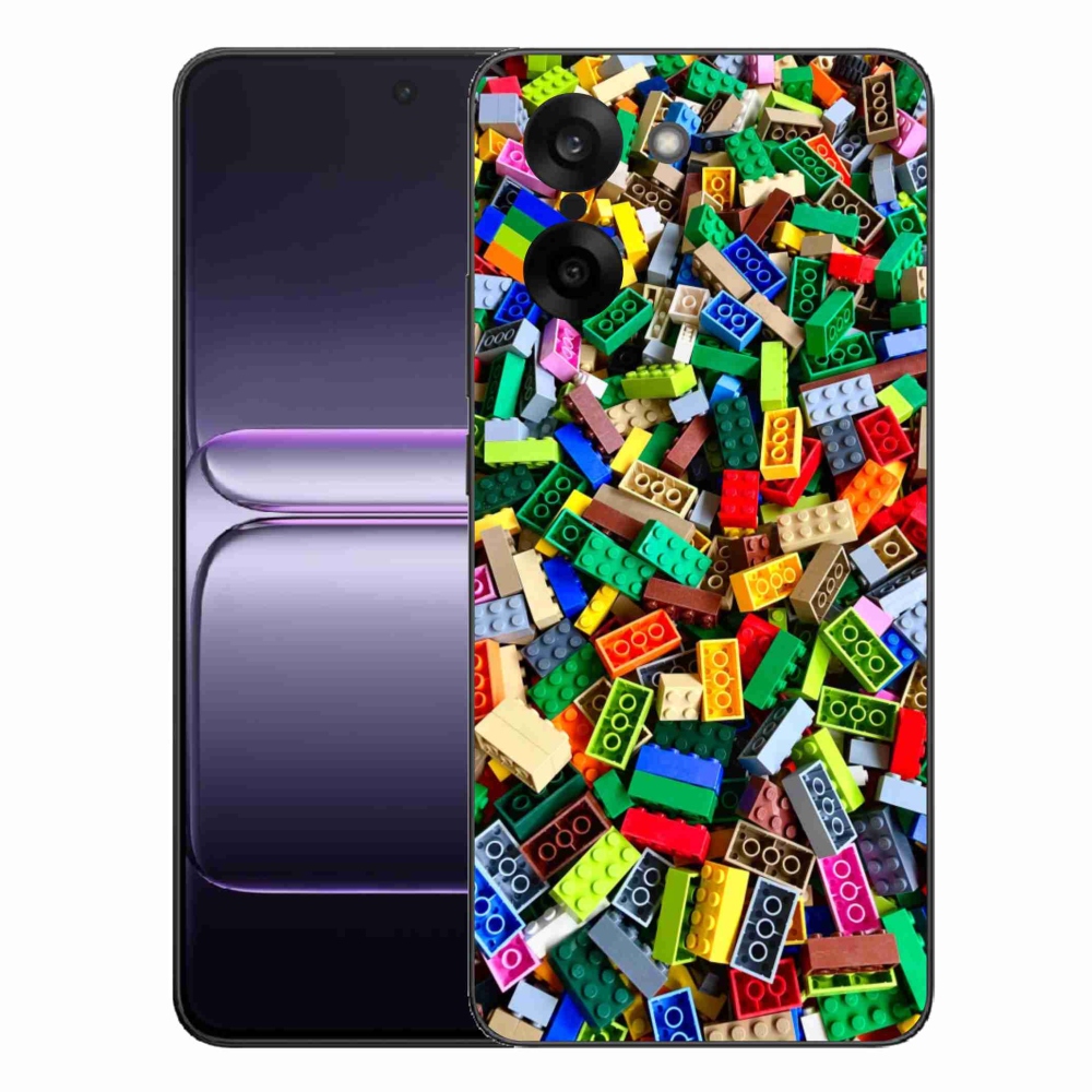 Gélový kryt mmCase na One Plus Nord CE5 - farebné stavebné kocky