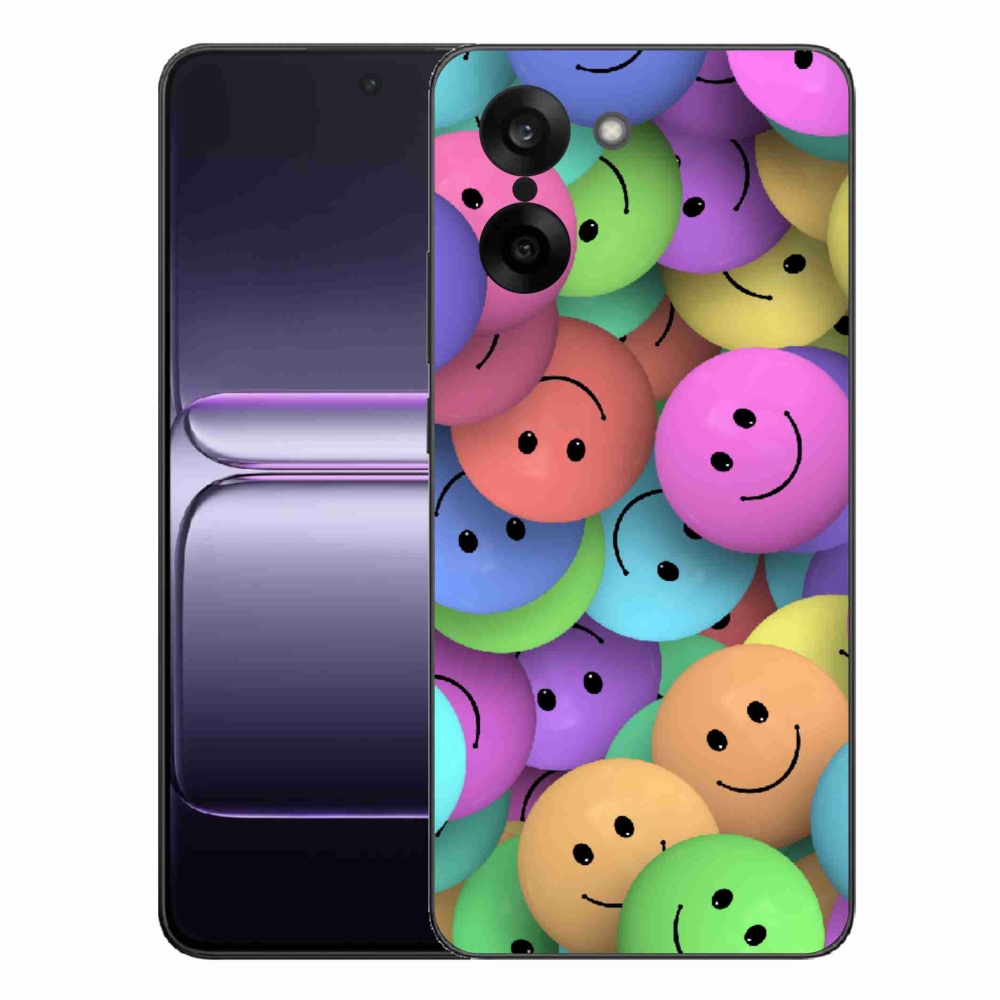 Gélový kryt mmCase na One Plus Nord CE5 - farební smajlíci